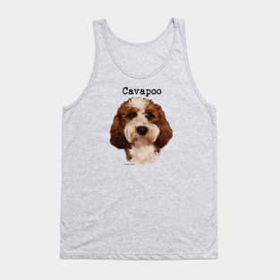 Red Cavapoo Dog Tank Top